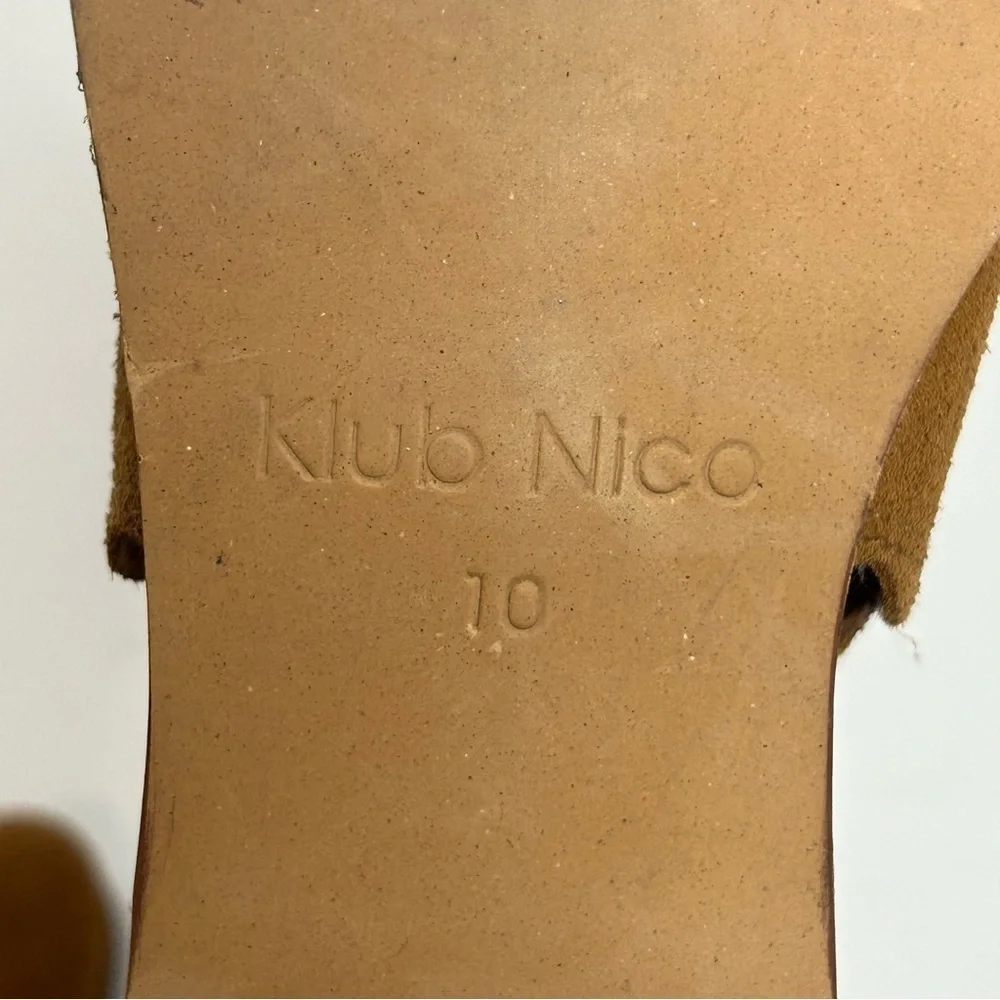 Klub Nico Suede Leather Beau Scalloped Booties